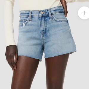 Hudson Gemma Short light wash distressed cutoff denim shorts size 30